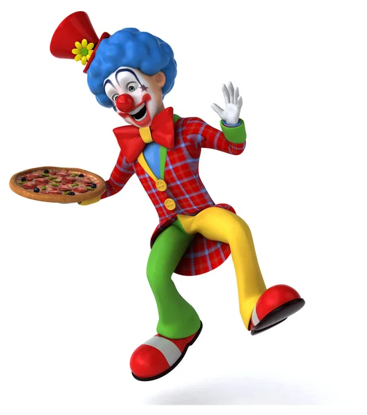 Spaß Cartoon Clown — Stockfoto