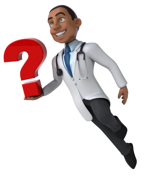 Fun cartoon doctor — Stock Photo, Image