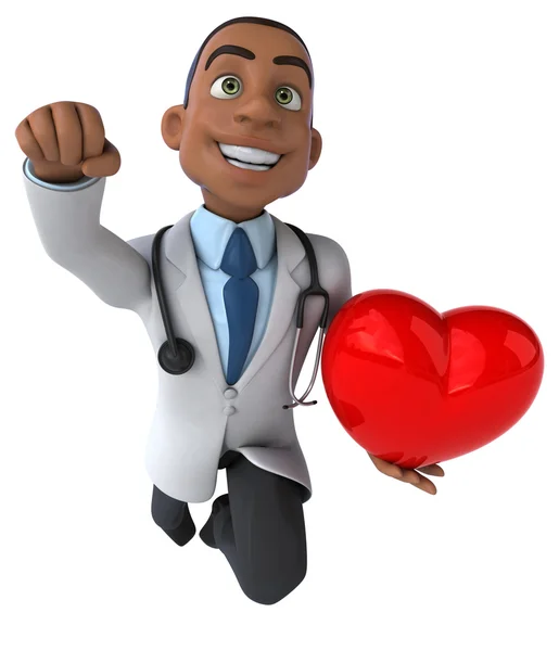 Fun cartoon doctor — Stock Photo, Image