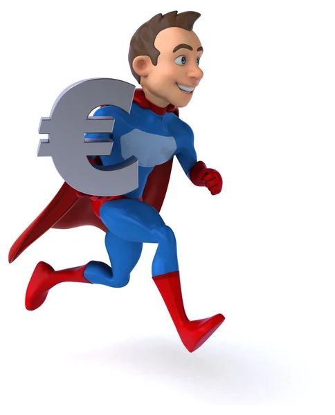 Fun cartoon superhero — Stock Photo, Image