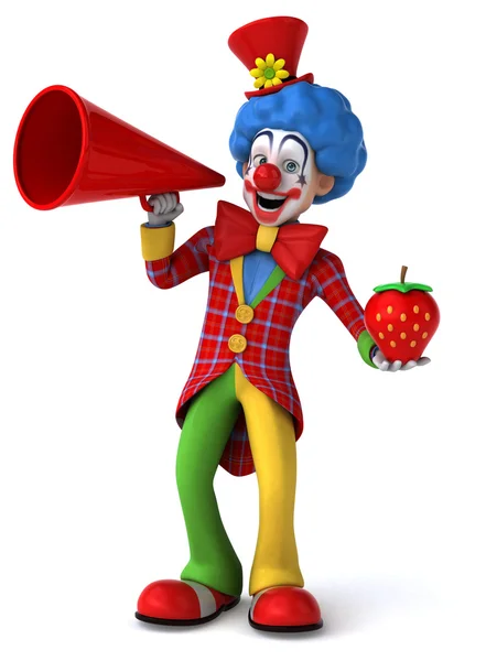 Fun cartoon clown — Stock Photo, Image