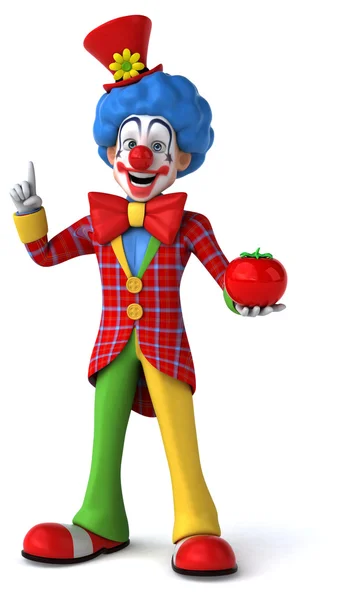 Leuke cartoon clown — Stockfoto