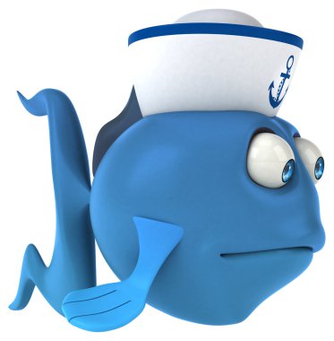 komik karikatür balık