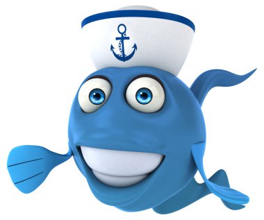 komik karikatür balık