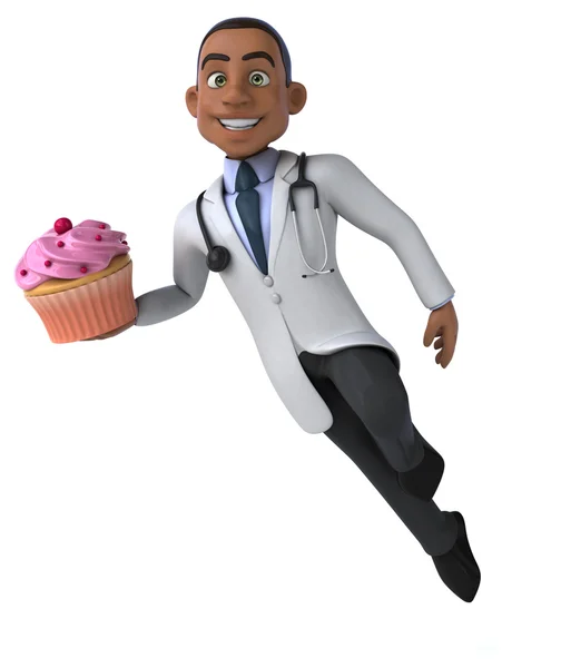 Fun cartoon doctor — Stock Photo, Image