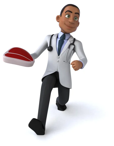 Fun cartoon doctor — Stock Photo, Image