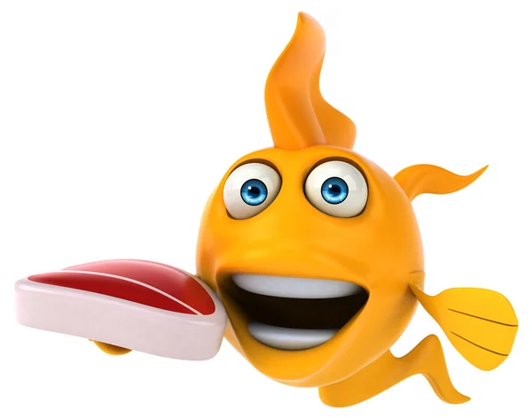 Fun cartoon fish — Stock Photo, Image