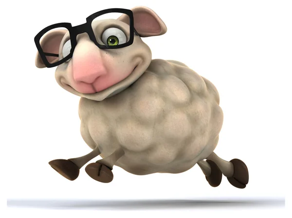 Fun cartoon sheep — Stock Photo, Image