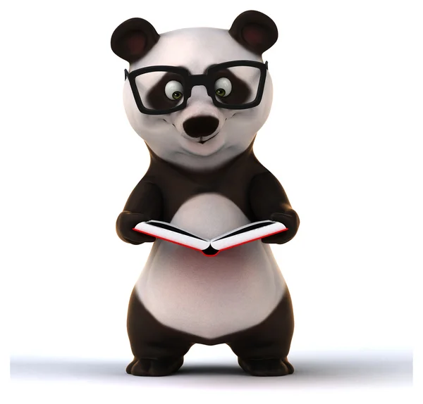 Divertente cartone animato panda — Foto Stock