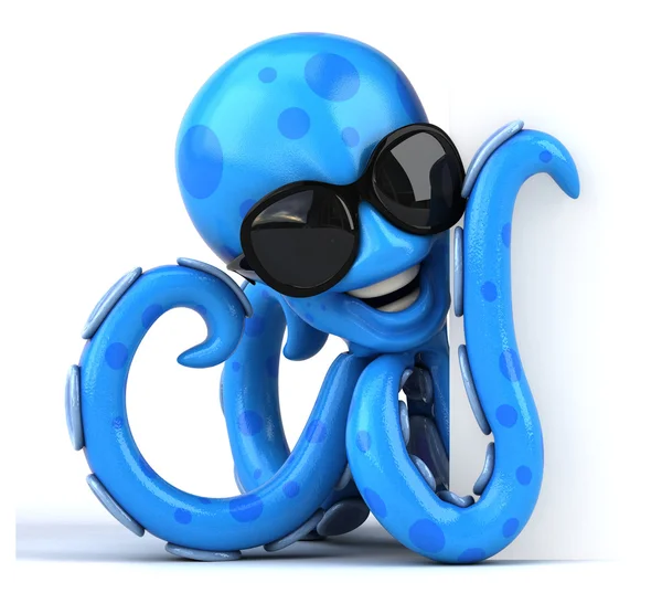 Grappige cartoon octopus — Stockfoto