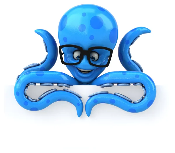 Leuke cartoon octopus — Stockfoto