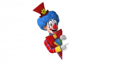 Eğlenceli çizgi film palyaço