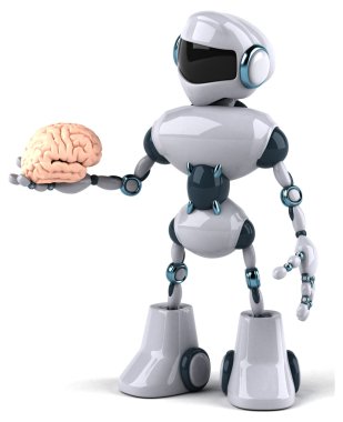 Eğlenceli çizgi film robot