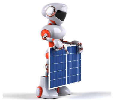 Eğlenceli çizgi film robot