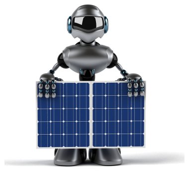 Eğlenceli çizgi film robot