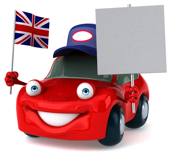 Funny cartoon car — Stock Photo, Image