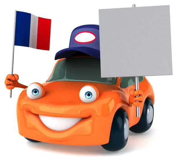 Funny voiture de dessin animé — Photo