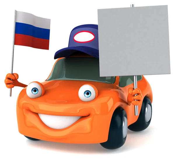 Funny cartoon car — Stock Photo, Image