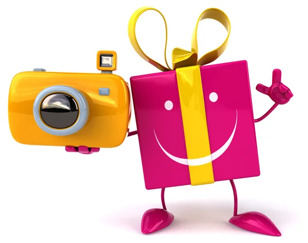 Divertente regalo cartone animato — Foto Stock