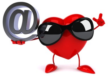 Eğlenceli çizgi film kalp