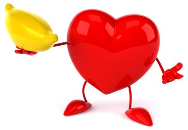 Eğlenceli çizgi film kalp