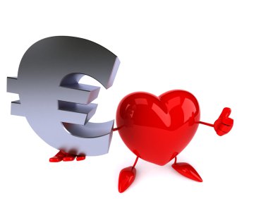 Eğlenceli çizgi film kalp