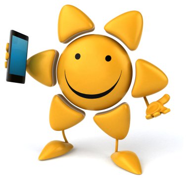 komik karikatür güneş