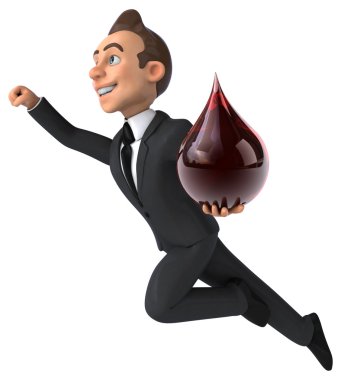 Eğlenceli karikatür işadamı