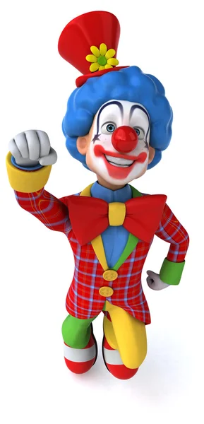 Leuke cartoon clown — Stockfoto