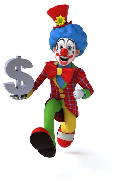 Fun cartoon clown — Stock Photo, Image