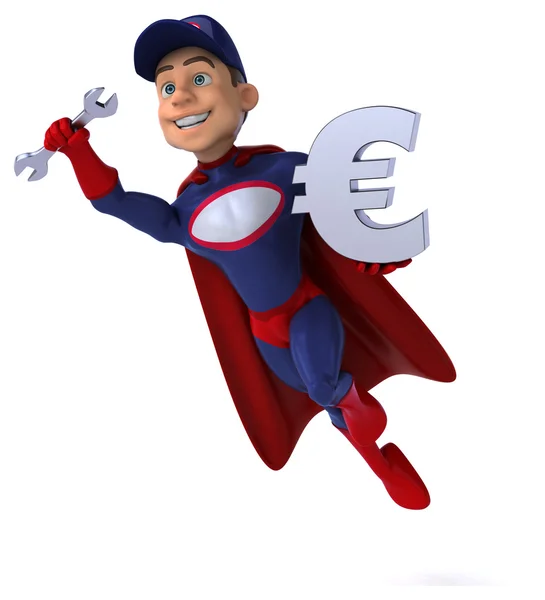 Super cartoon mechanic — Stock Photo, Image