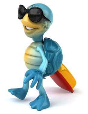 komik karikatür kaplumbağa