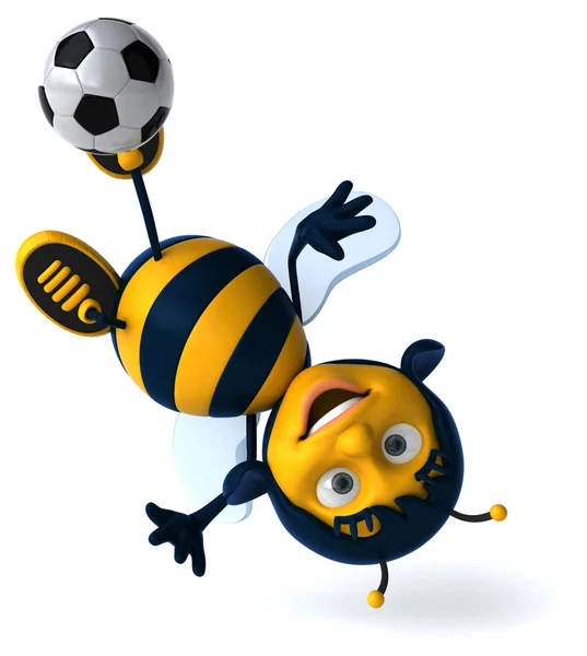Смешная мультяшная пчела — стоковое фото