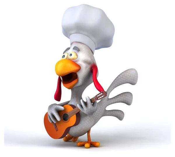 Fun cartoon chicken — Stock Photo, Image