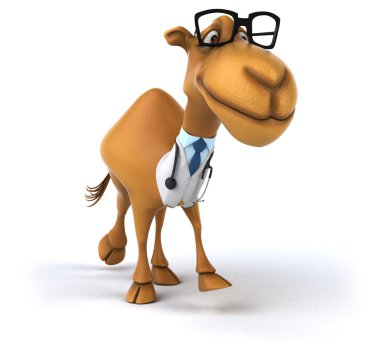 Eğlenceli çizgi film deve