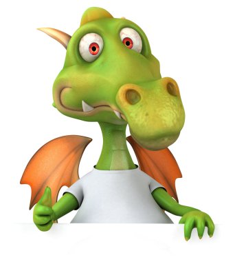 Dragon beyaz t gömlek