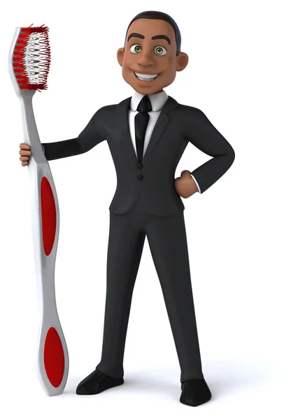 Fun cartoon businessman — Stock Photo, Image