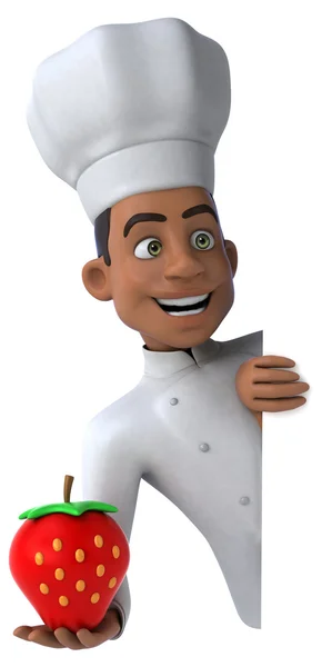 Divertido chef dos desenhos animados — Fotografia de Stock