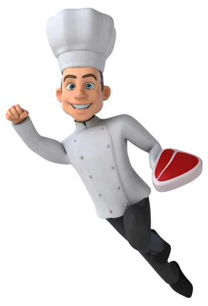 Divertido chef dos desenhos animados — Fotografia de Stock