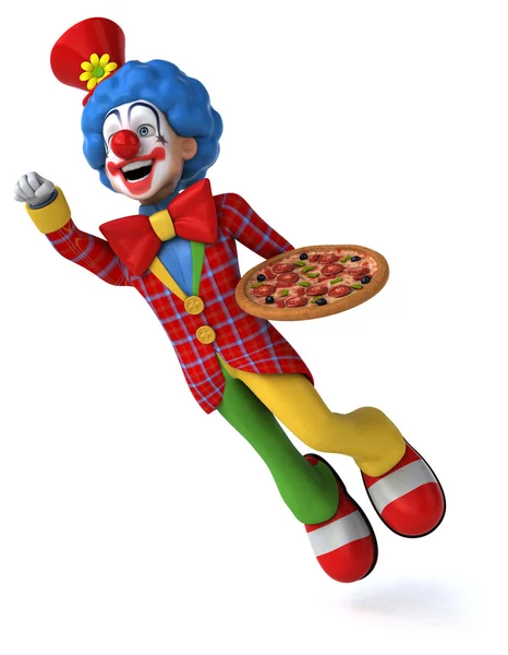 Leuke cartoon clown — Stockfoto