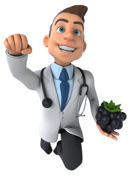 Fun cartoon doctor — Stock Photo, Image