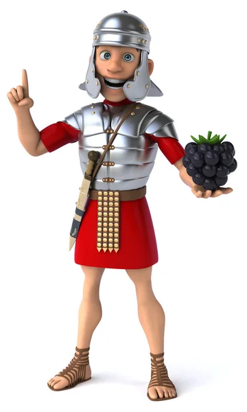 Roliga tecknade romersk soldat — Stockfoto