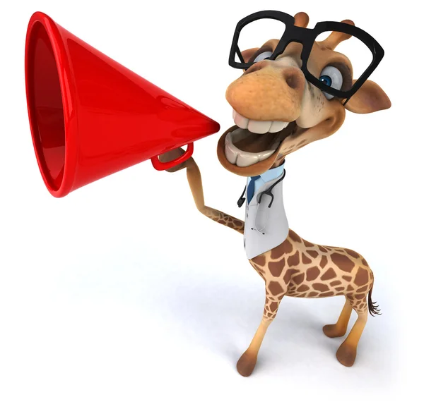 Lustige Cartoon-Giraffe — Stockfoto