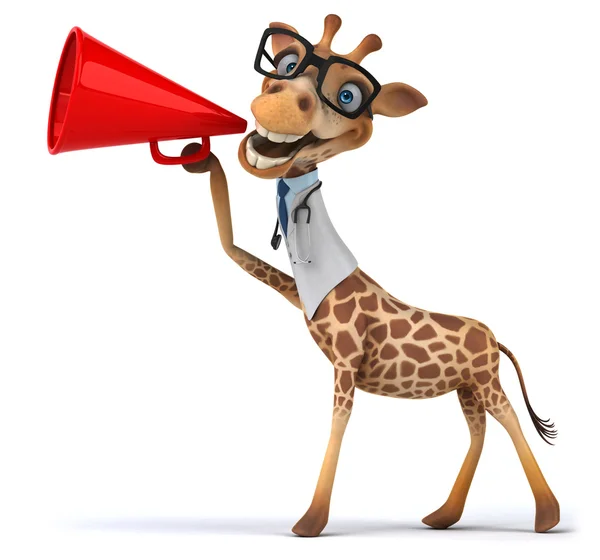 Lustige Cartoon-Giraffe — Stockfoto