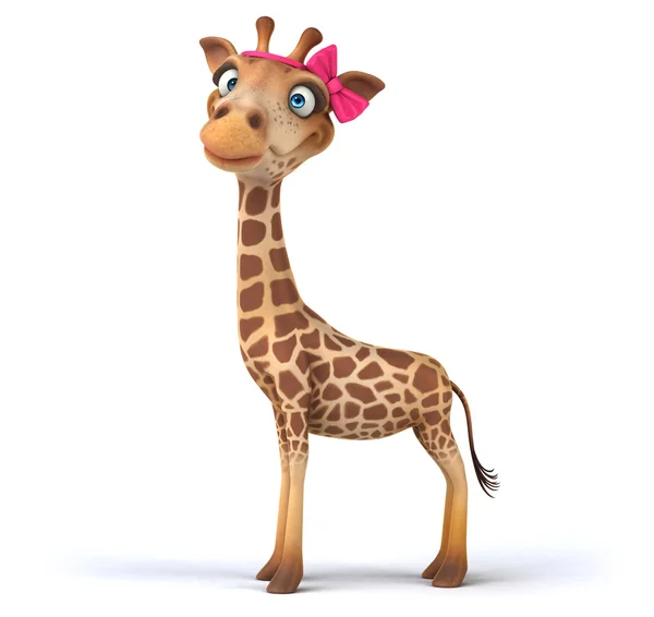 Legrační karikatura žirafa — Stock fotografie