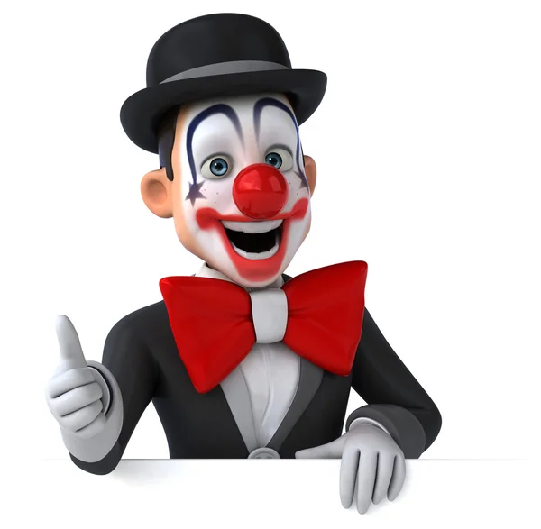 Fun cartoon clown — Stock Photo, Image