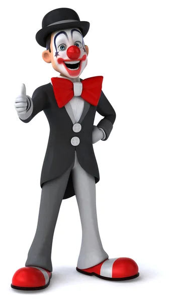 Leuke cartoon clown — Stockfoto