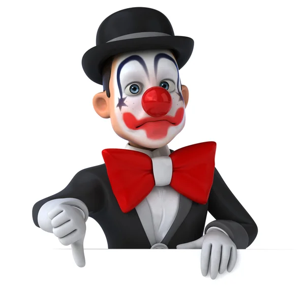 Spaß Cartoon Clown — Stockfoto