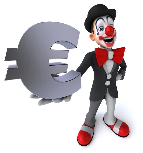 Fun cartoon clown — Stock Photo, Image