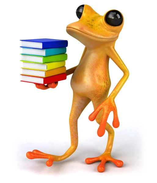 Fun cartoon frog — Stock Photo, Image